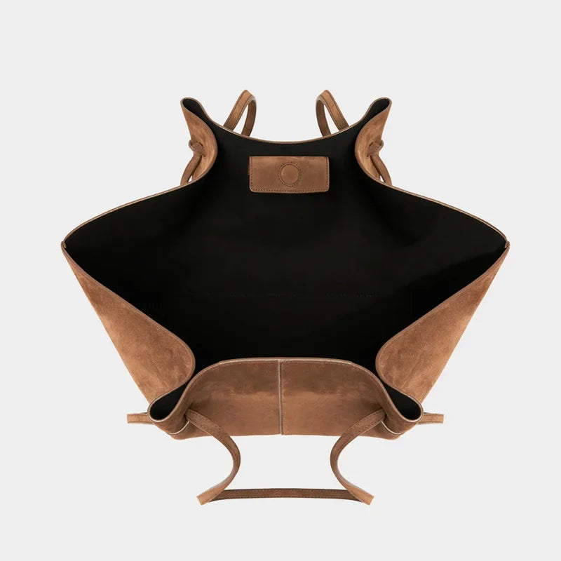 Large Suede Tote Bag