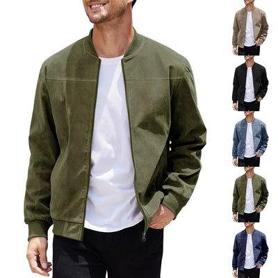 Suede Bomber Jacket