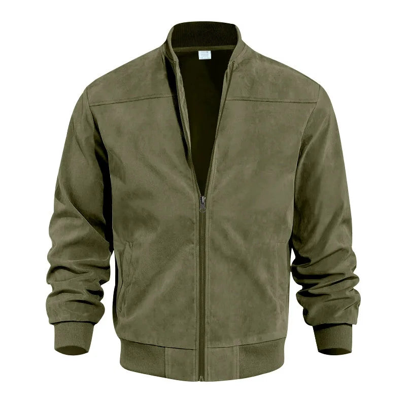 Suede Bomber Jacket