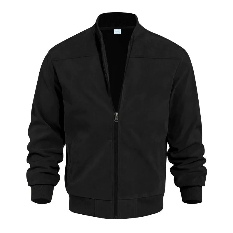 Suede Bomber Jacket