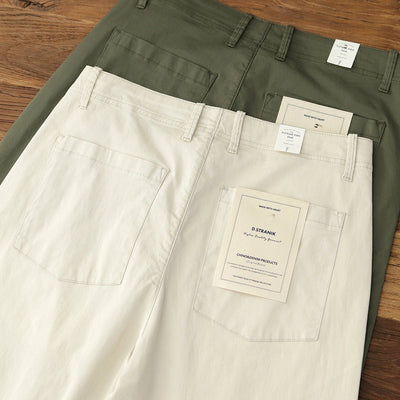 Lightweight Chinos with Elastic Waistband