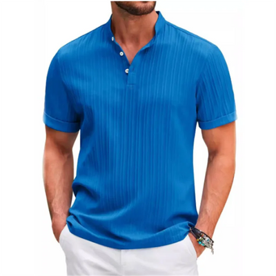 Quick-Drying Striped Jacquard Shirt