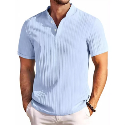 Quick-Drying Striped Jacquard Shirt