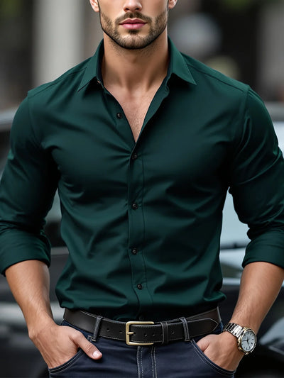 Elastic Long Sleeve Shirt