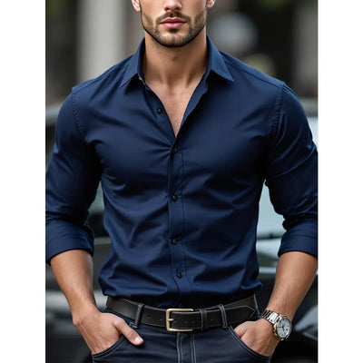 Elastic Long Sleeve Shirt