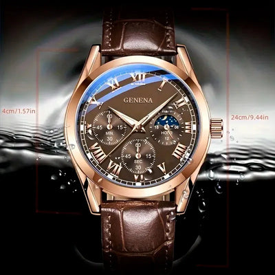 Men's Watch with Leather band