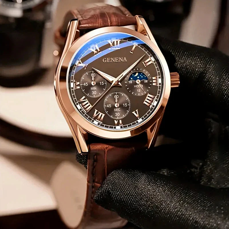 Men's Watch with Leather band