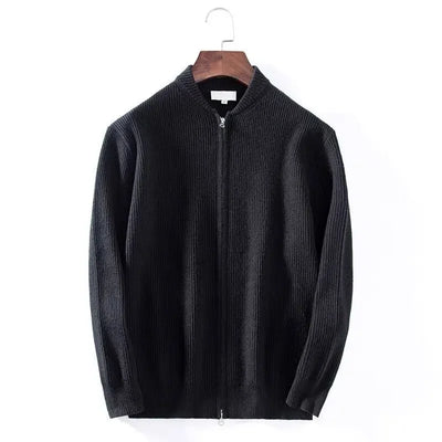 Zipper Cardigan V-Neck