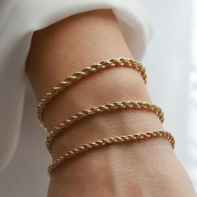 Stainless Steel Twisted Bracelet