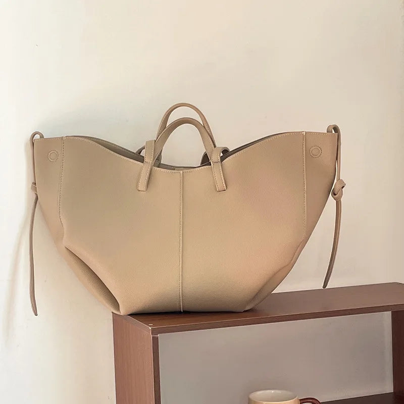 Faux Leather Tote Bag
