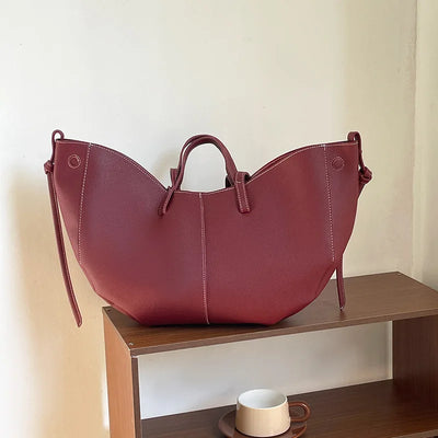 Faux Leather Tote Bag