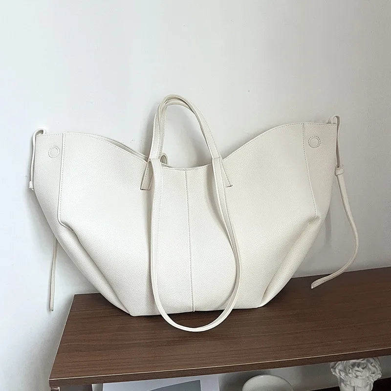 Faux Leather Tote Bag