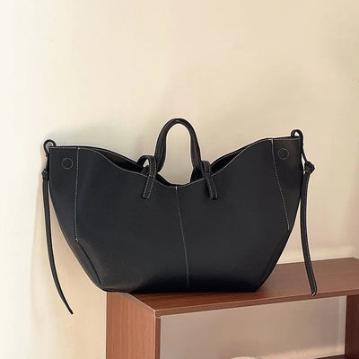 Faux Leather Tote Bag