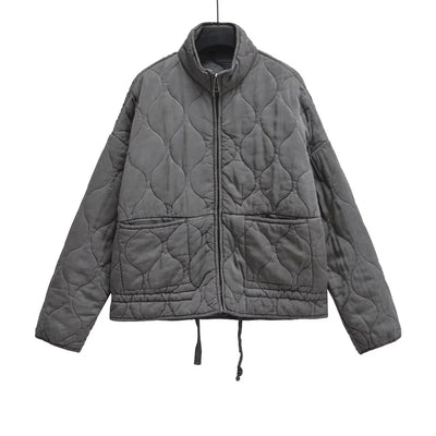 Cotton Coat With Stand-Up Collar