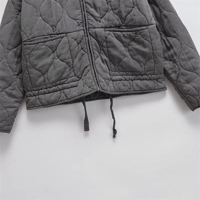 Cotton Coat With Stand-Up Collar