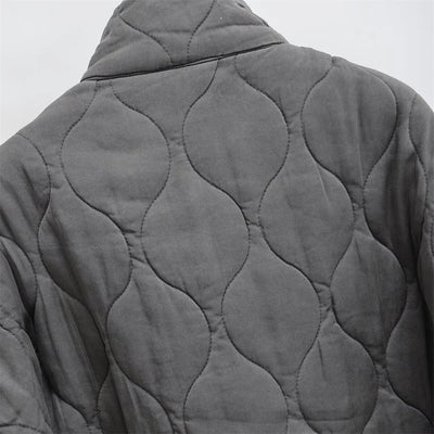 Cotton Coat With Stand-Up Collar