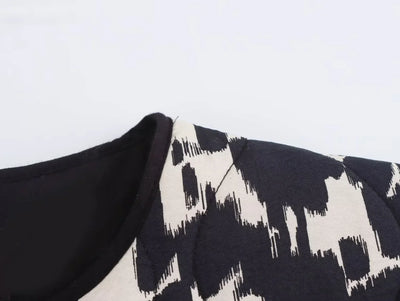 Quilted Snack Print Puffer Jacket