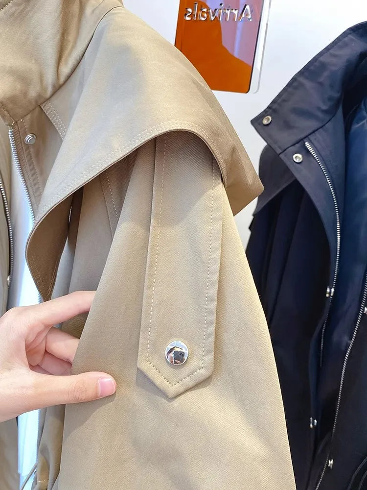 Cropped Trench Coat