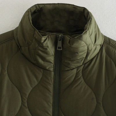 Shawl Cape Vest with Stand Collar