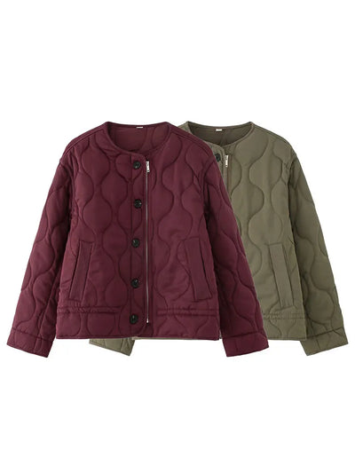 Vintage Quilted Padded Coat