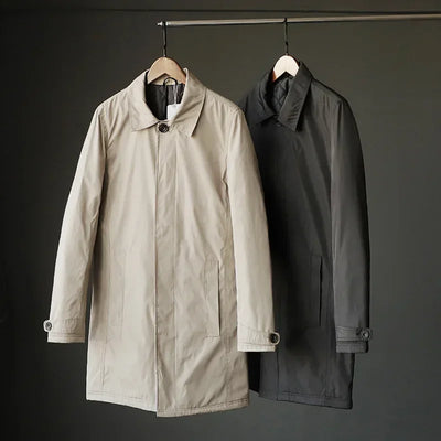 Waterproof Quilted Trench Coat