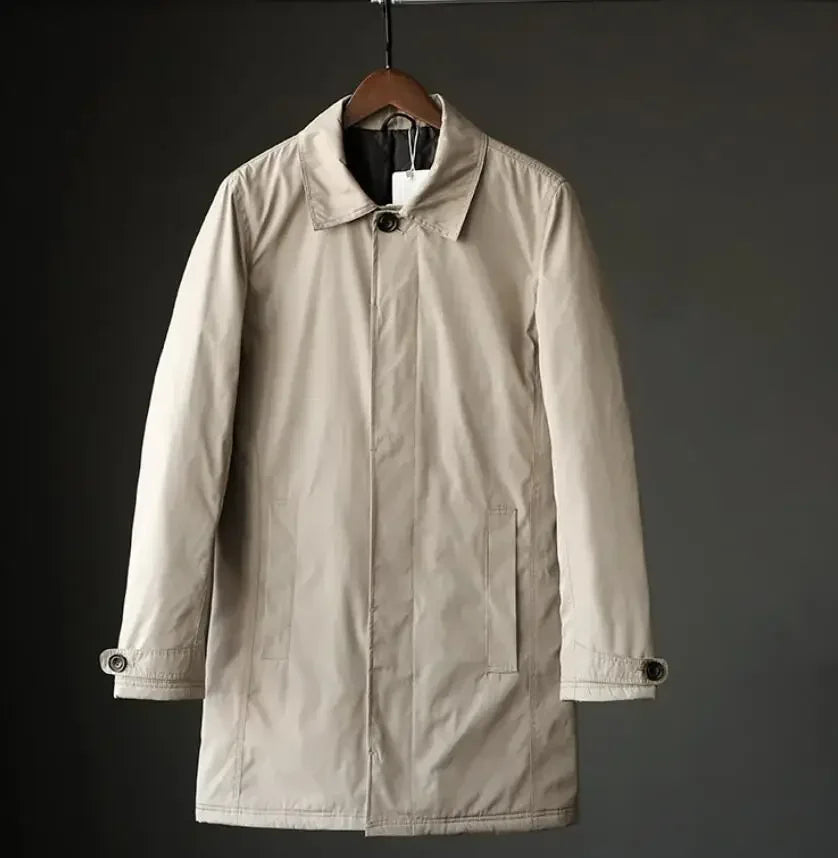 Waterproof Quilted Trench Coat