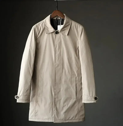 Waterproof Quilted Trench Coat