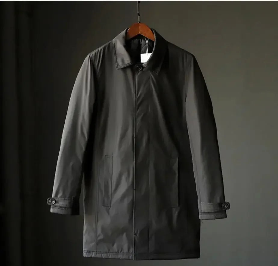 Waterproof Quilted Trench Coat