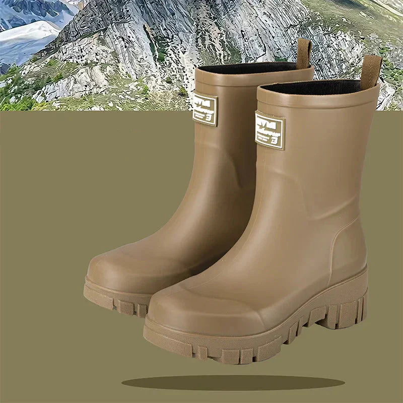 Waterproof Rubber Ankle Boots