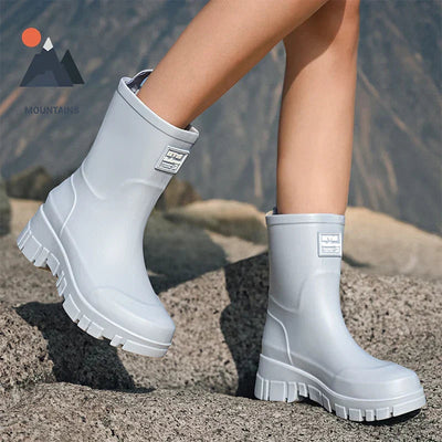 Waterproof Rubber Ankle Boots