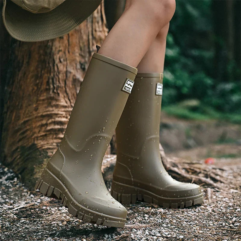 Waterproof Rubber Ankle Boots