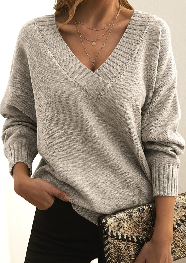Cozy Elegant V-Neck Sweater