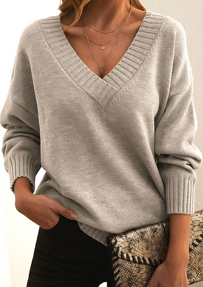 Cozy Elegant V-Neck Sweater