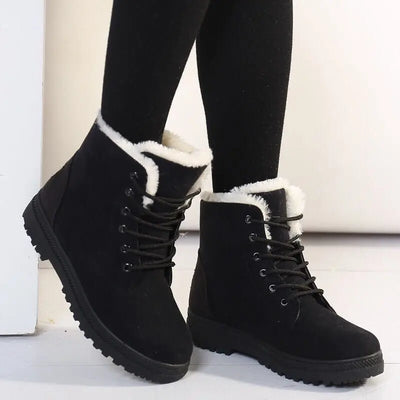 Warm Flat Heel Snow Boots