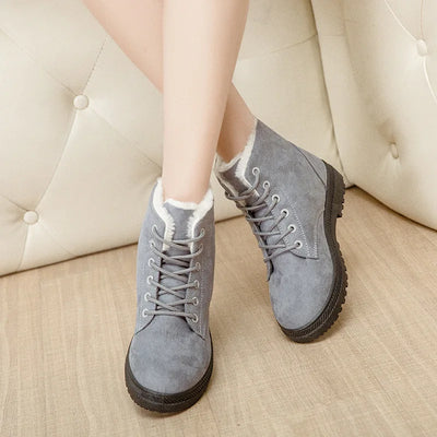 Warm Flat Heel Snow Boots