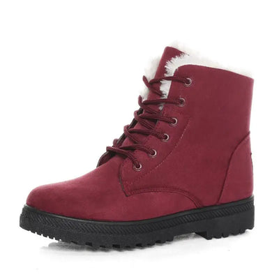 Warm Flat Heel Snow Boots
