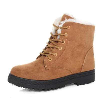 Warm Flat Heel Snow Boots
