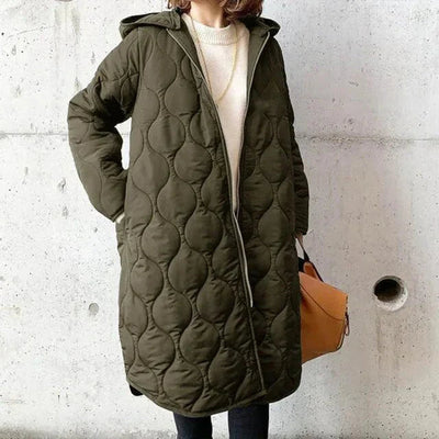 Long Quilted Puffer Coat