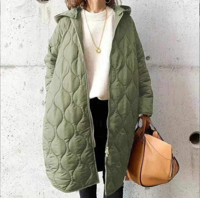 Long Quilted Puffer Coat