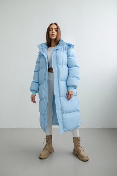 Oversized Quilted Puffer Trench Coat