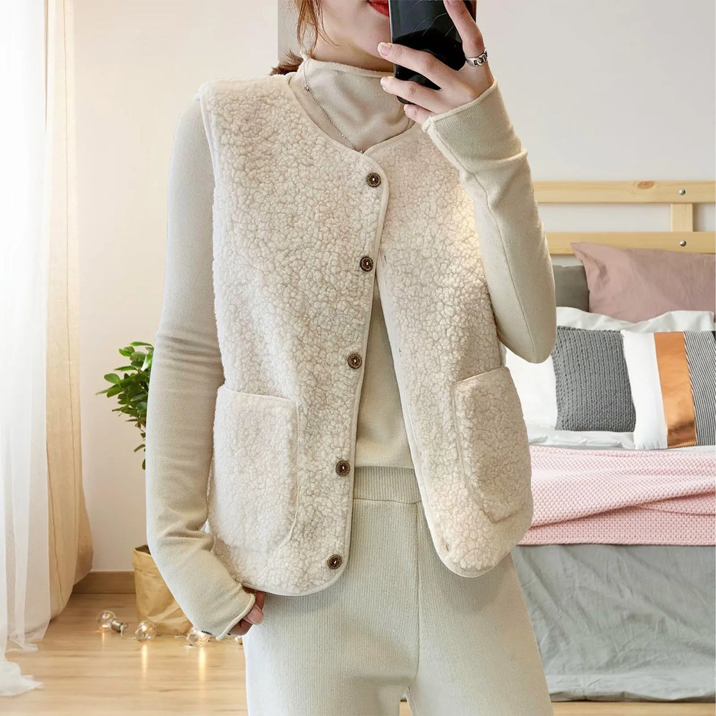 Teddy Fleece Vest