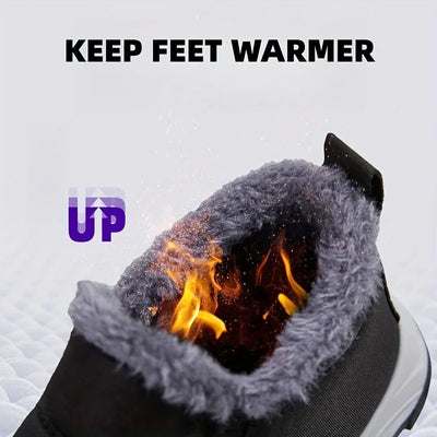 Waterproof Fleece Ankle Snow Boots