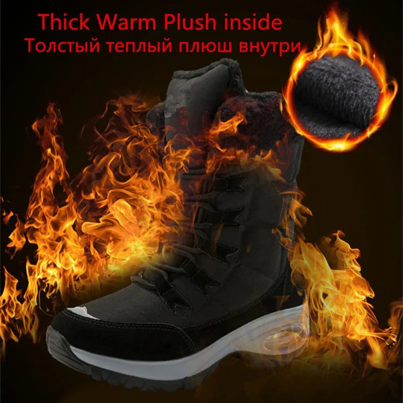 Waterproof Lace-Up Winter Boots