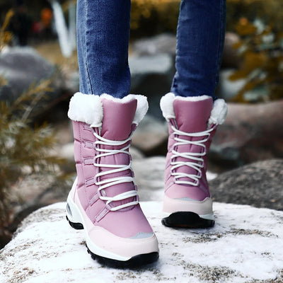 Waterproof Lace-Up Winter Boots