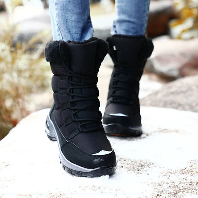 Waterproof Lace-Up Winter Boots