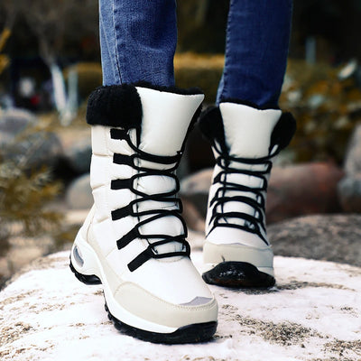 Waterproof Lace-Up Winter Boots