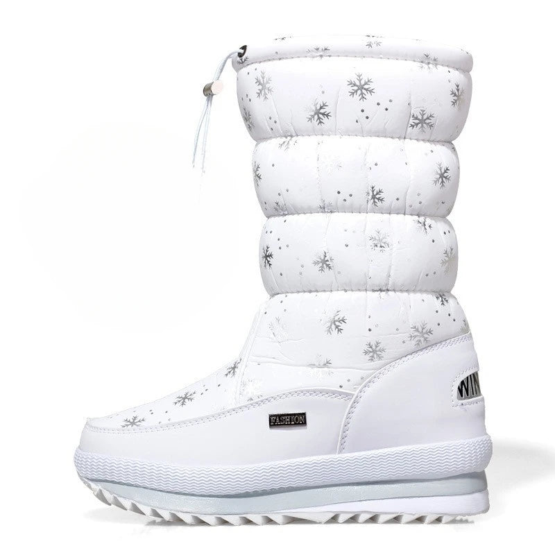 Waterproof Mid-Calf Snow Boots