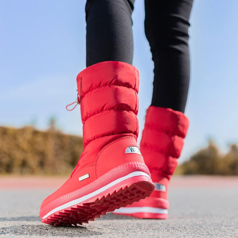Waterproof Mid-Calf Snow Boots