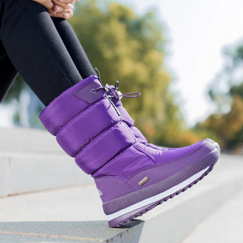 Waterproof Mid-Calf Snow Boots