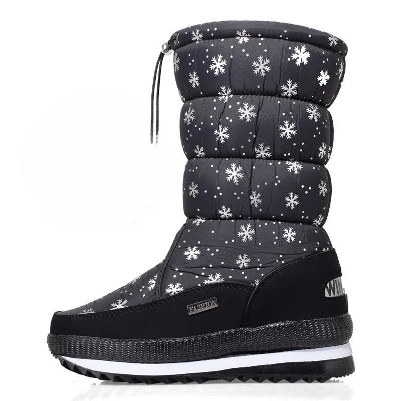 Waterproof Mid-Calf Snow Boots